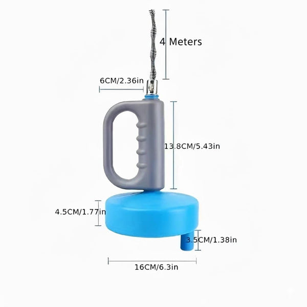 Drain Cleaner Manual Plumbing Snake Flexible Spiral Wire Rod Drain Clog Remover